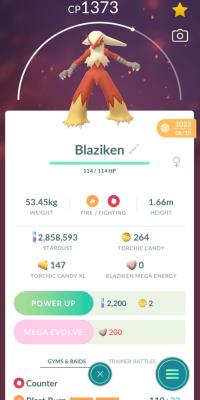 BLAZIKEN + 3 MOVES UNLOCKED + LEGACY BLAST BURN ||| Torchic Evolution - Pokemon Go Services