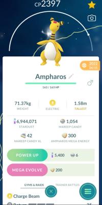 PURIFIED AMPHAROS + 3 MOVES UNLOCKED ||| Mareep Evolution - Pokemon Go Services