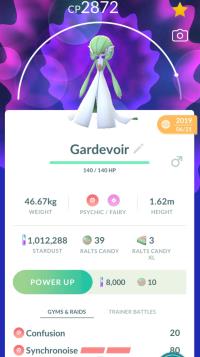 HIGH CP GARDEVOIR + LEGACY SYNCHRONOISE ||| Ralts Evolution - Pokemon Go Services