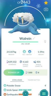 HIGH CP WALREIN + 3 MOVES UNLOCKED + LEGACIES POWDER SNOW & ICICLE SPEAR ||| Spheal Evolution
