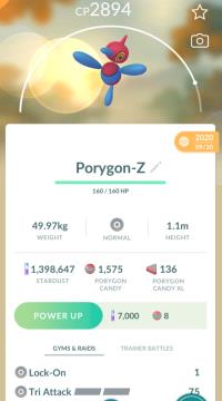 HIGH CP PORYGON Z + LEGACY TRI ATTACK ||| Porygon Evolution - Pokemon Go Services