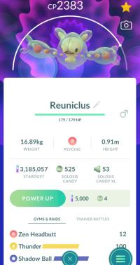 HIGH CP REUNICLUS + 3 MOVES UNLOCKED ||| Solosis Evolution - Pokemon Go Services