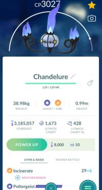 HIGH CP CHANDELURE + LEGACY POLTERGEIST ||| Litwick Evolution - Pokemon Go Services