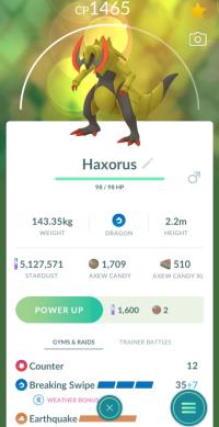 HAXORUS + 3 MOVES UNLOCKED + LEGACY BREAKING SWIPE ||| Axew Evolution - Pokemon Go Services