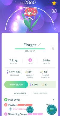 HIGH CP RED FLORGES + 3 MOVES UNLOCKED ||| Flabebe Evolution - Pokemon Go Services