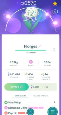 HIGH CP WHITE FLORGES + 3 MOVES UNLOCKED ||| Flabebe Evolution - Pokemon Go Services