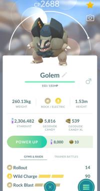 HIGH CP ALOLAN GOLEM + 3 MOVES UNLOCKED + LEGACY ROLLOUT ||| Alolan Geodude Evolution - Pokemon Go Services