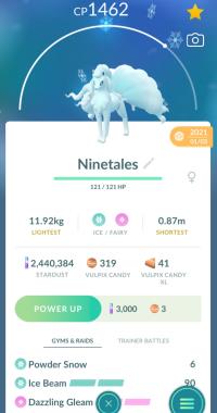 ALOLAN NINETALES + 3 MOVES UNLOCKED ||| Alolan Vulpix Evolution - Pokemon Go Services