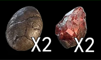 (Duriel ticket) 2* Mucus-Slick Egg And 2* Shard of Agony Material Package for Summon BOSS Duriel