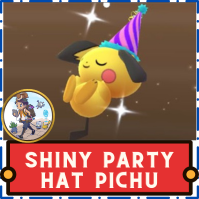 Shiny Party Hat Pichu Trading Within 8 Hours- Rare Shiny Special Trade - Please Read Description First