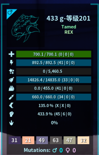 - NOT EGG!!! BEST AVAILABLE!!! OFFICIAL PVE - BEST STAT - ANKY Born Stat: Melee 433.9 + SADDLE (Buy 2 for a breeding pair)