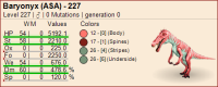 Perfect Clean Bary's (Egg or Adult) High Stats 100% Imprint. (HP 5192, ST 2210, WT 676, DMG 478)