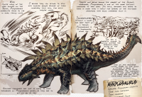 ASA PC/PS/XBOX PVE: ANKYLOSAURUS 410% BASE DAMAGE - 100% IMPRINTING STATS 489% - CRYOPOD AND SADDLE INCLUDED